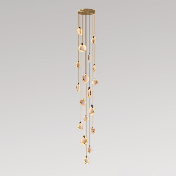 Alabaster Long Staircase Pendant Light