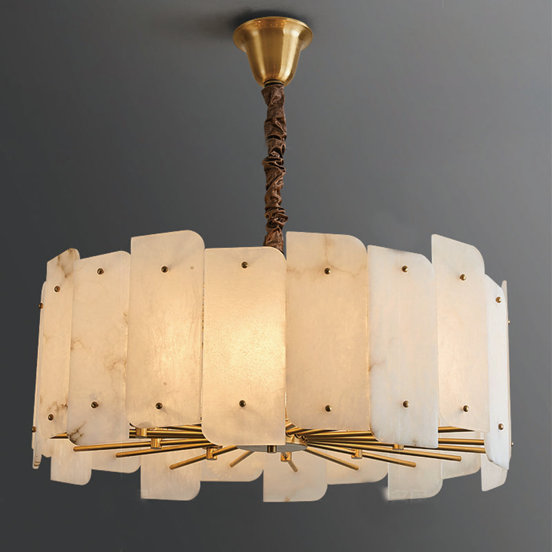 Alabaster Lorry Round Chandelier