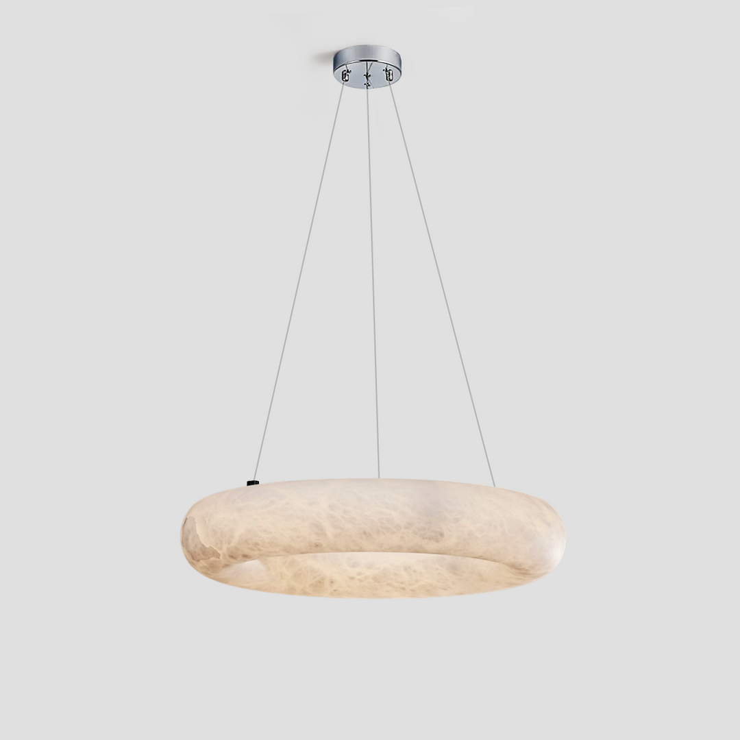Alabaster Round BL Chandelier