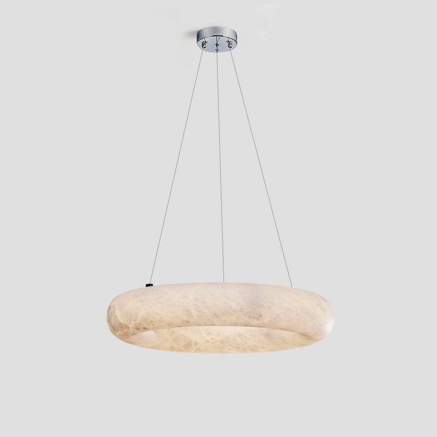 Alabaster Round BL Chandelier