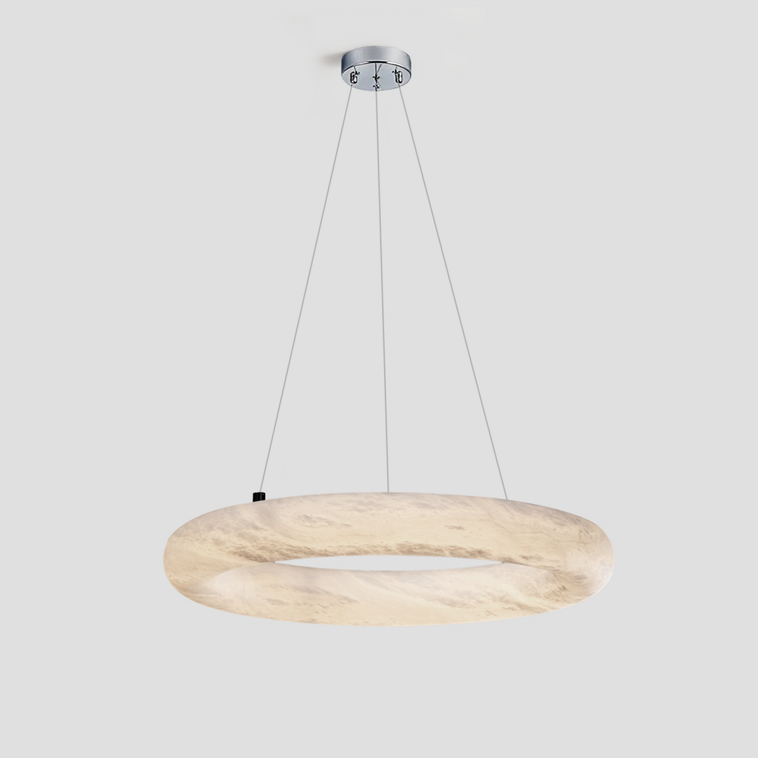 Alabaster Round BL Chandelier