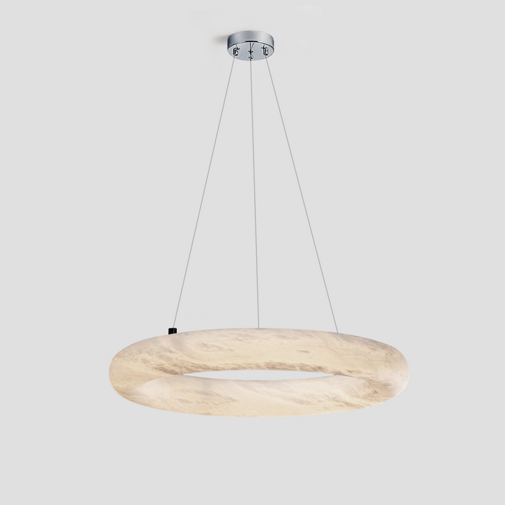 Alabaster Round BL Chandelier