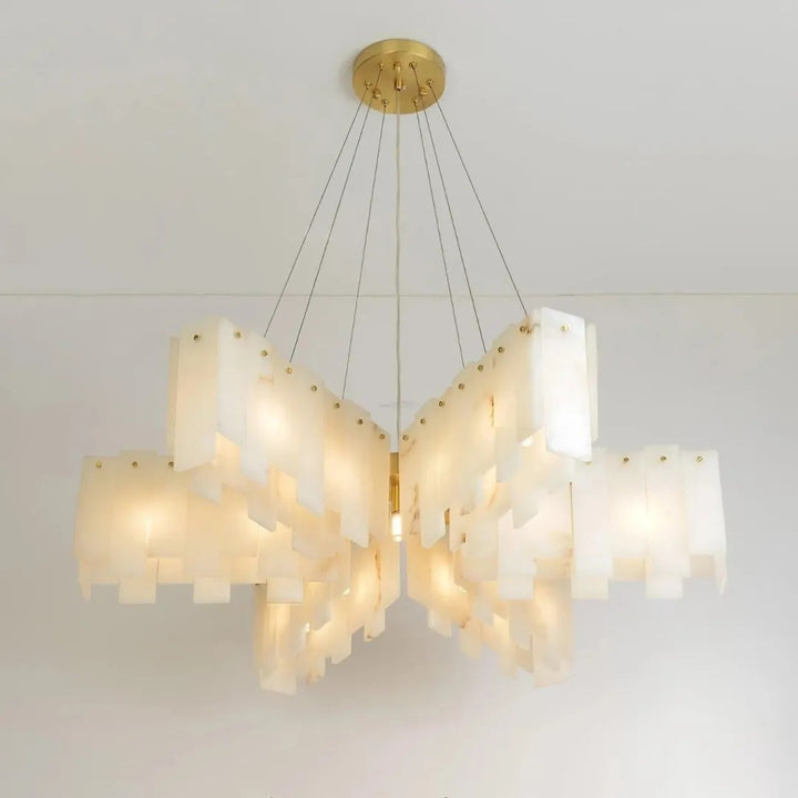 Alabaster Vaniun Star Chandelier