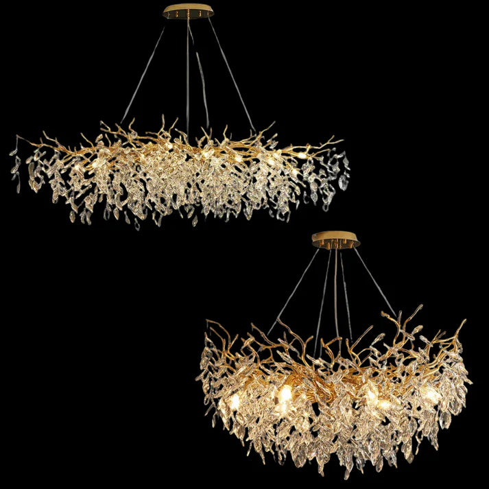 Albero Modern French-Style Branch Crystal Chandelier