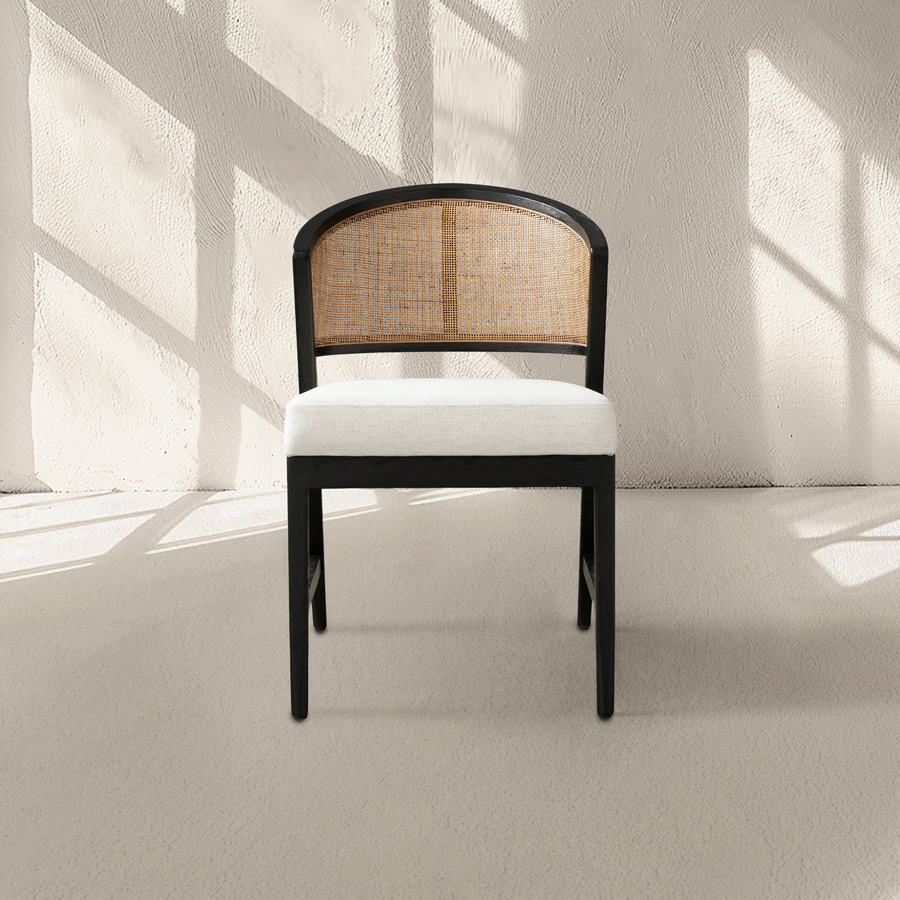 Alcott Dining Side Chair in Black Drifted