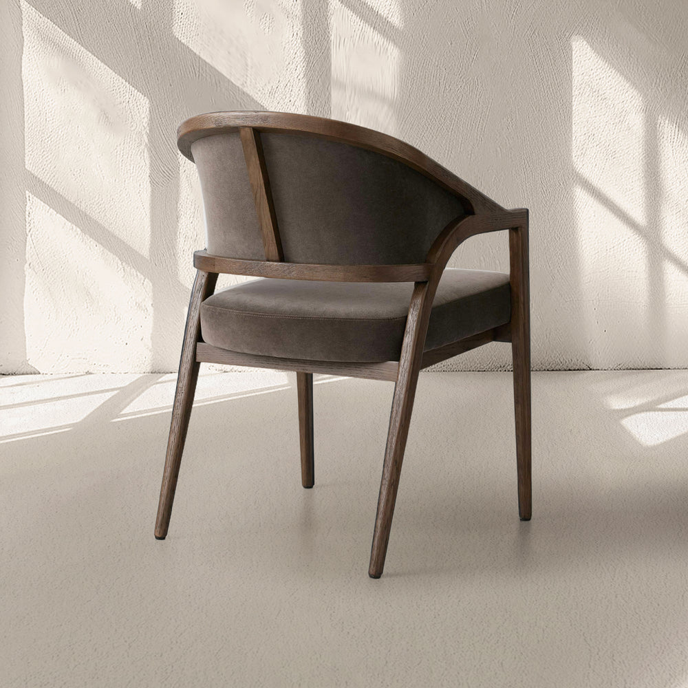 Alcott Upholstered Back Dining Arm Chair