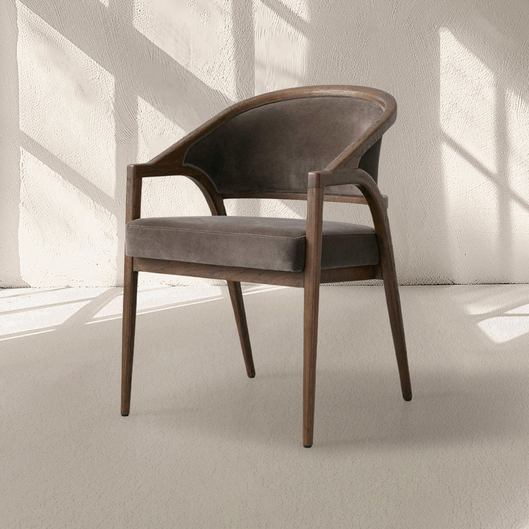 Alcott Upholstered Back Dining Arm Chair