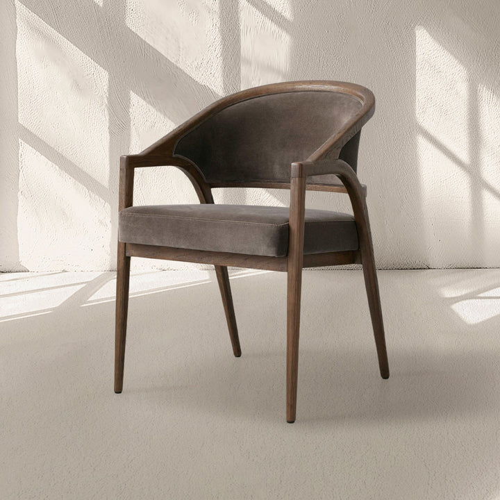 Alcott Upholstered Back Dining Arm Chair