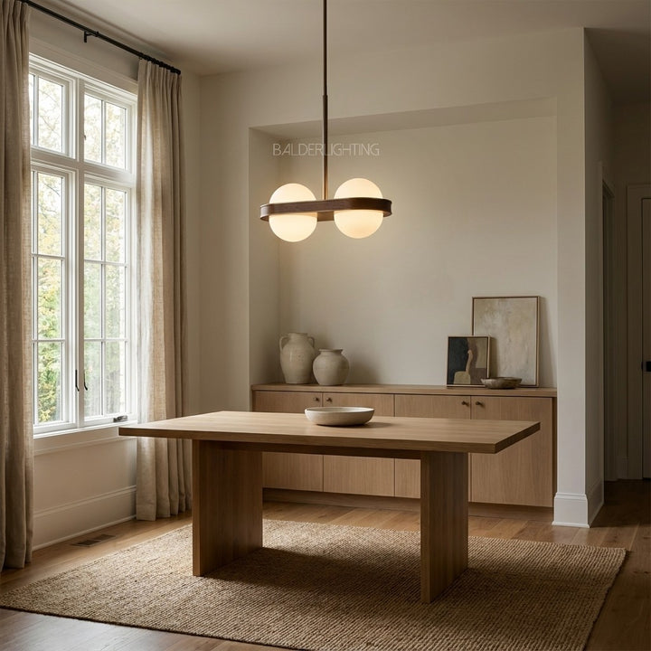 Alexia Linear Wood Pendant