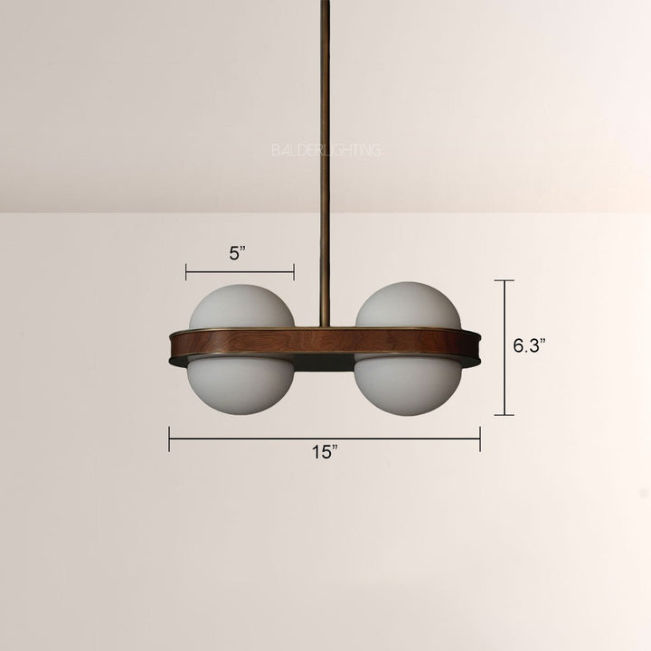 Alexia Linear Wood Pendant