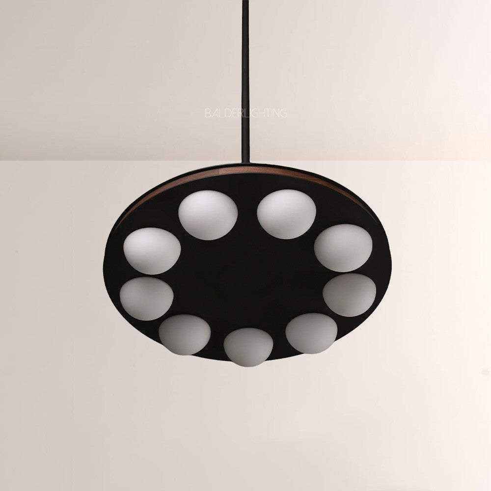 Alexia Round Wood Chandelier
