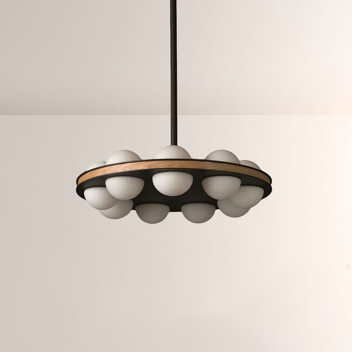 Alexia Round Wood Chandelier