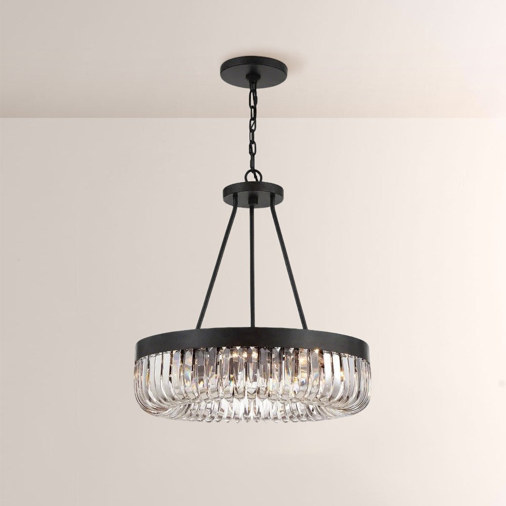 Alisa 1-Tier 8-Light Round Chandelier 23"