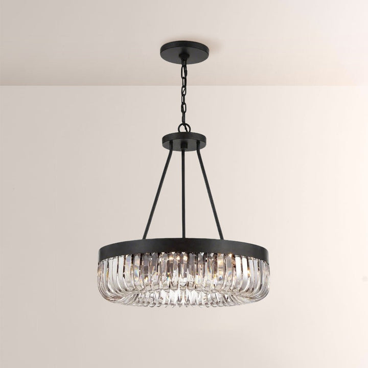 Alisa 1-Tier 8-Light Round Chandelier 23"