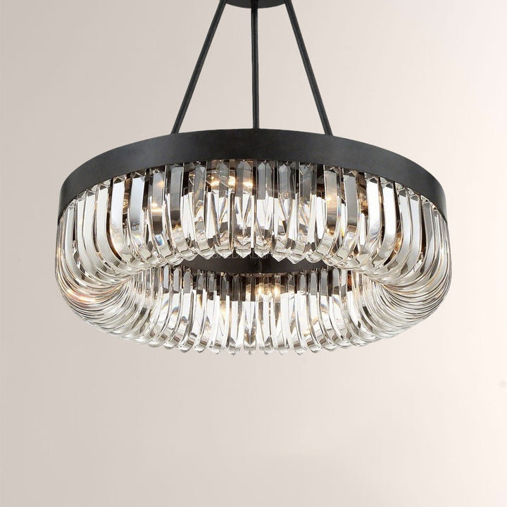 Alisa 1-Tier 8-Light Round Chandelier 23"