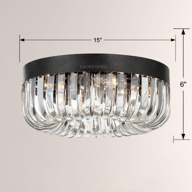 Alisa 5 Light Round Flushmount 15"