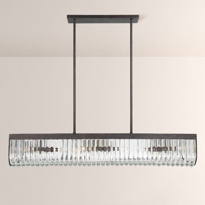 Alisa 6 Light Rectangular Chandelier 50"
