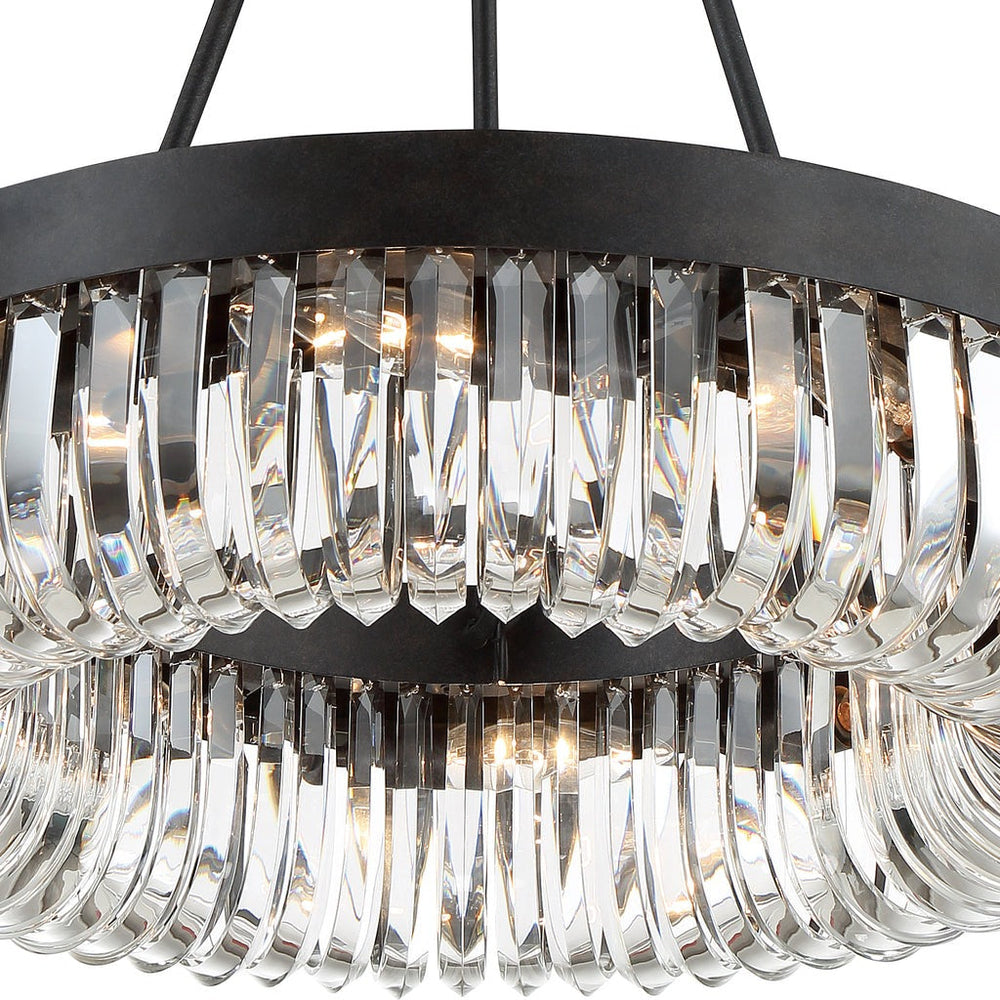 Alisa 1-Tier 8-Light Round Chandelier 23"