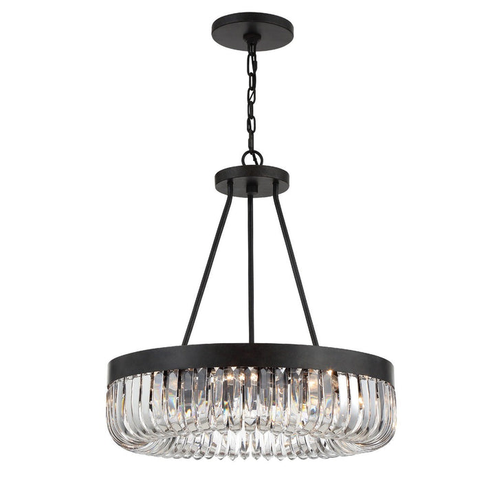 Alisa 1-Tier 8-Light Round Chandelier 23"