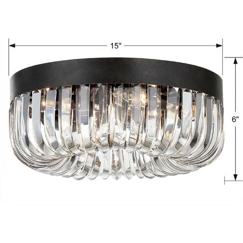 Alisa 5 Light Round Flushmount 15"