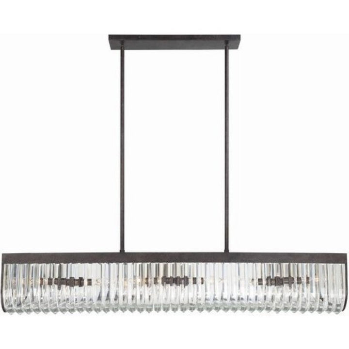 Alisa 6 Light Rectangular Chandelier 50"