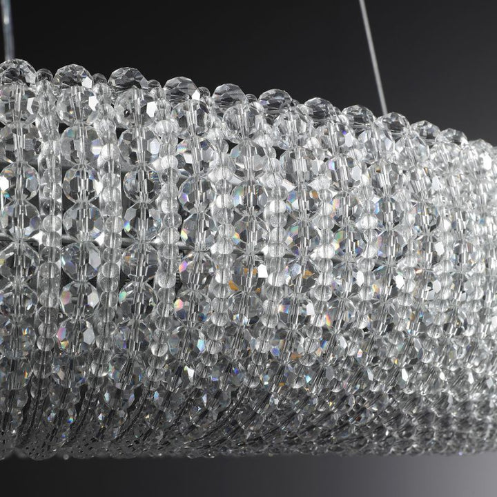 Alison Crystal Round LED Chandelier 59"