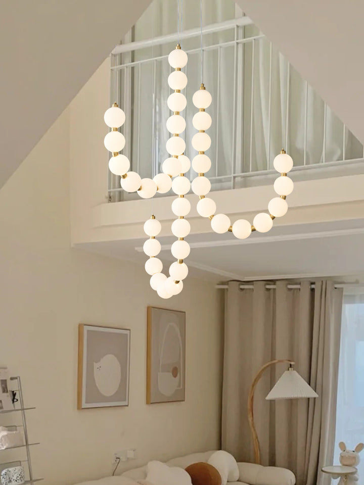 Allen Chain Orb Chandelier