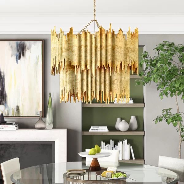 Althely  2-Tier Crystal Chandelier For Dining Room