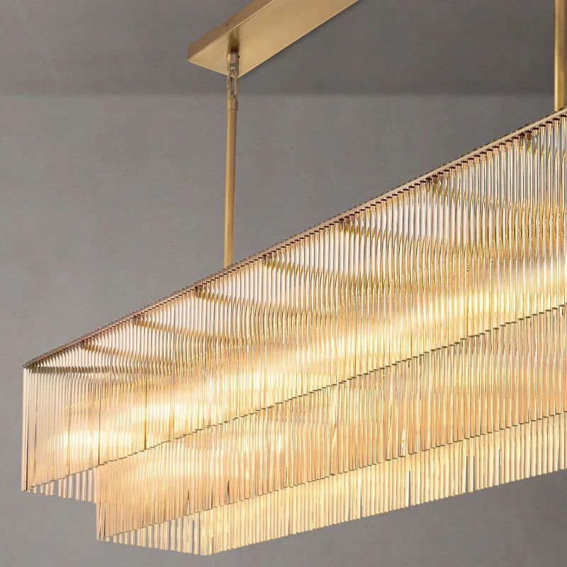 Amadeo Rectangular  Dining Room Chandelier 72"