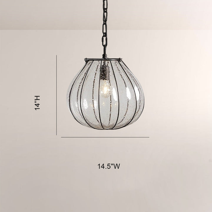 Amilre Seeded Glass Gourd Pendant