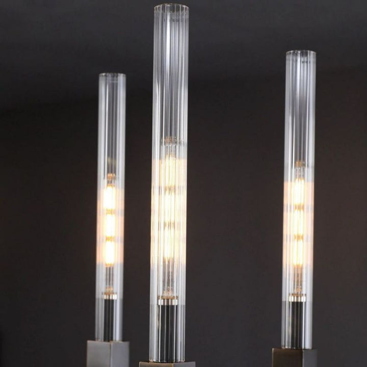 AMORRA CANDLESTICK LINEAR CHANDELIER 32"（Customized)