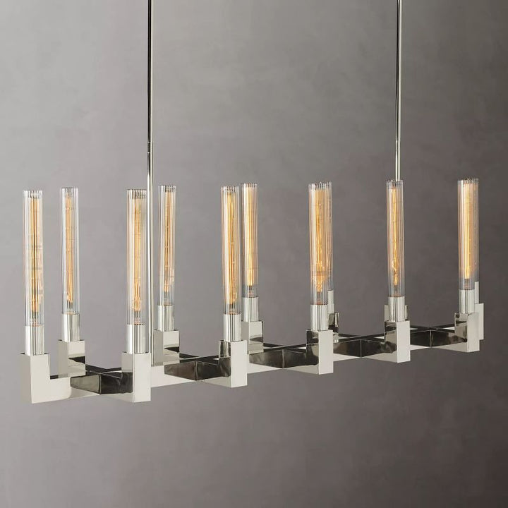 AMORRA CANDLESTICK LINEAR CHANDELIER 32"（Customized)