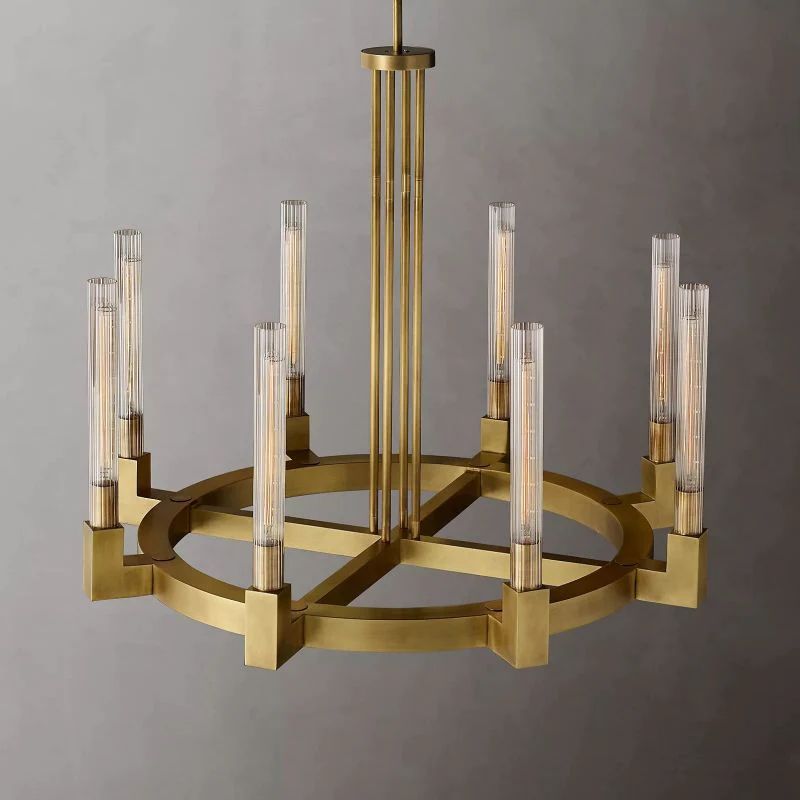 Amorra Glass Round Dining Room Chandelier 36"