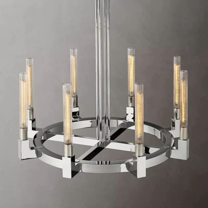 Amorra Glass Round Dining Room Chandelier 36"