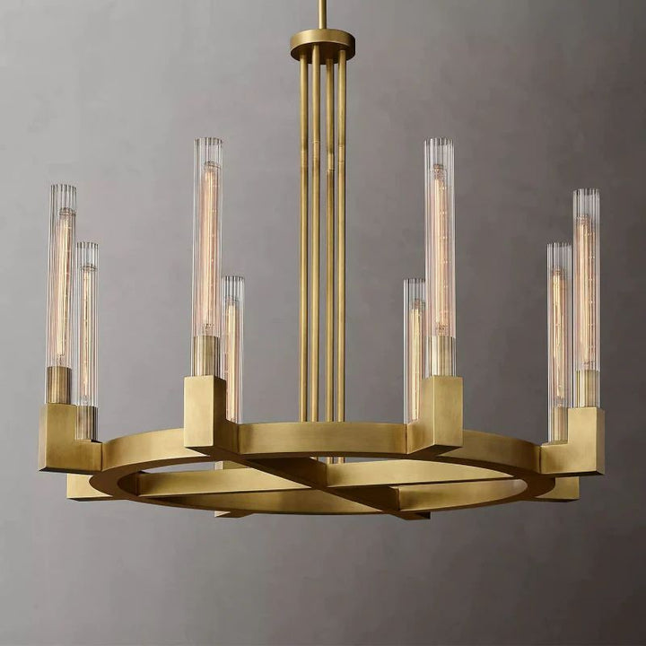 Amorra Glass Round Dining Room Chandelier 36"