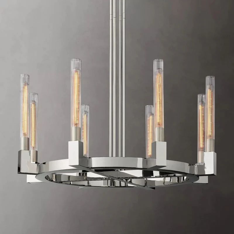 Amorra Glass Round Dining Room Chandelier 36"