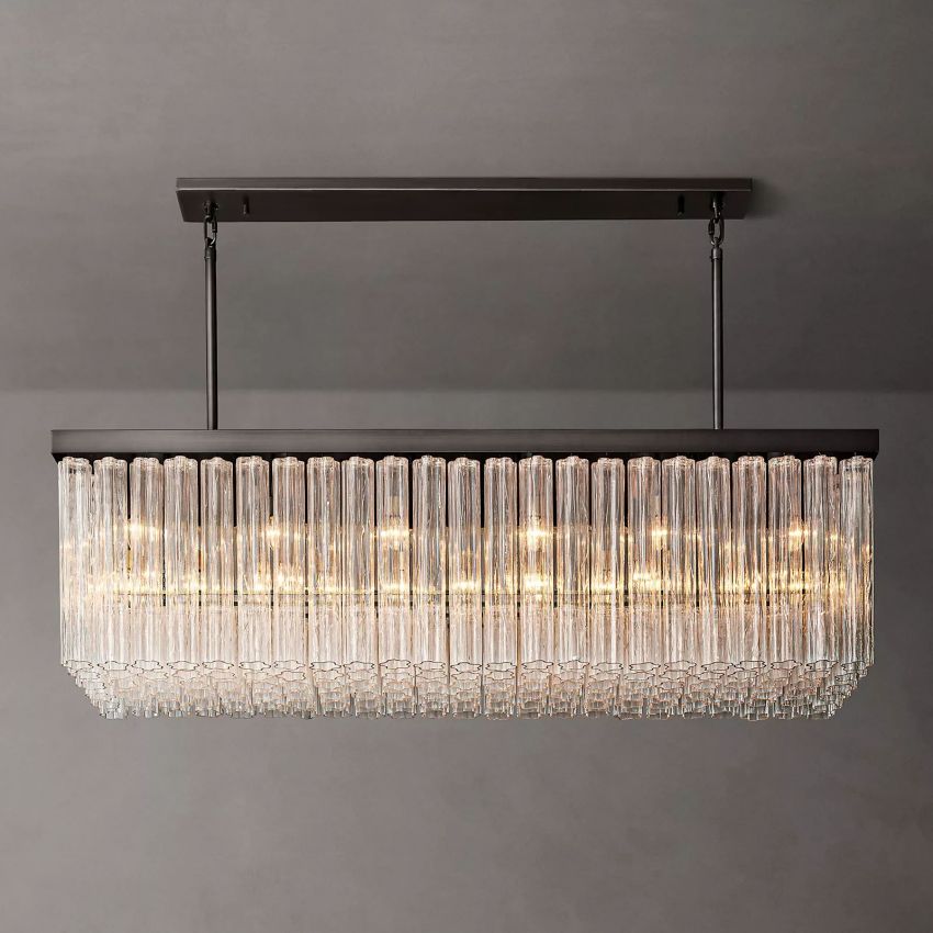 Ancelotti Rectangle Glass Chandelier