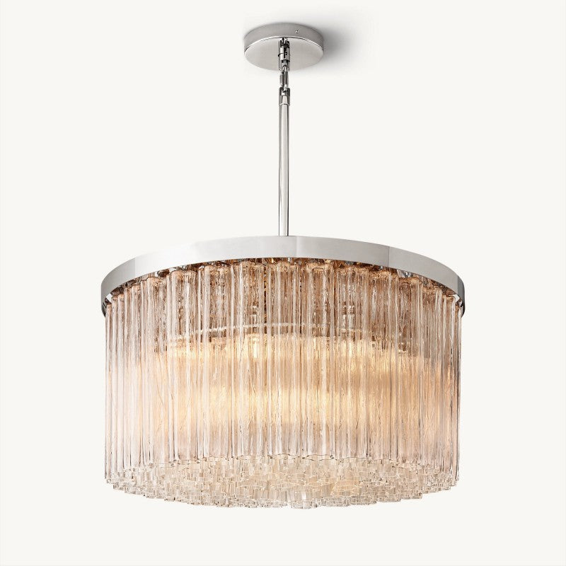 Ancelotti Glass Round Chandelier 36"