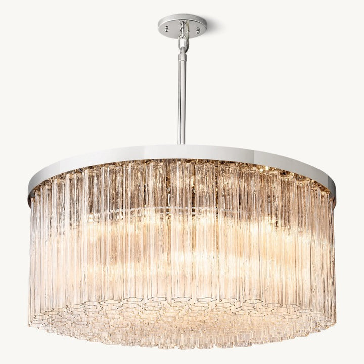 Ancelotti Glass Round Chandelier 48"
