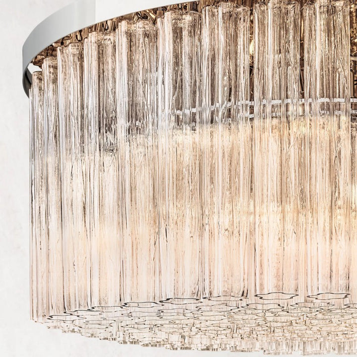 Ancelotti Glass Round Chandelier 48"