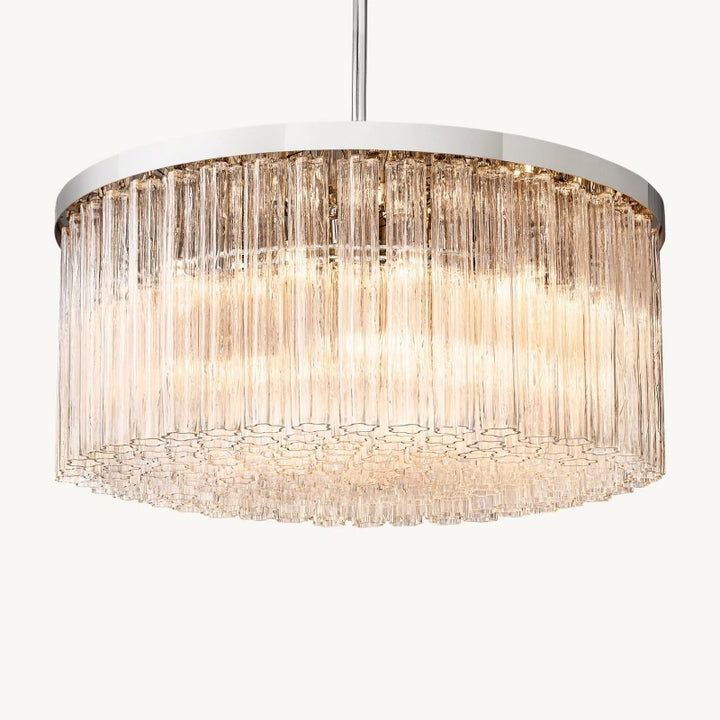 Ancelotti Glass Round Chandelier 48"
