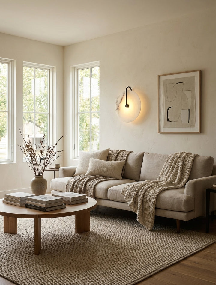 Antonia Slim Alabaster Wall Sconce