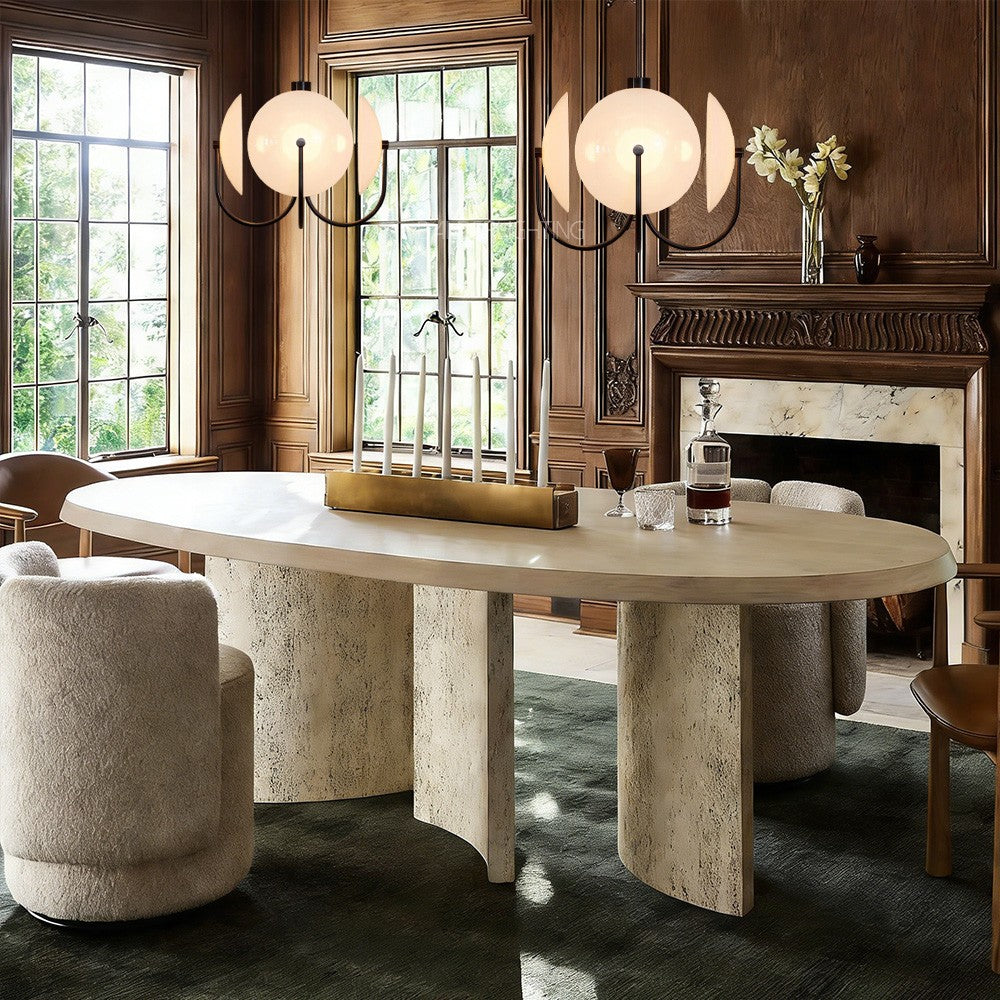 Antonia Slumped Glass Chandelier