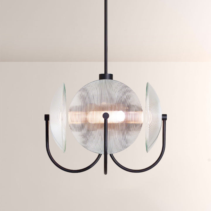 Antonia Slumped Glass Chandelier