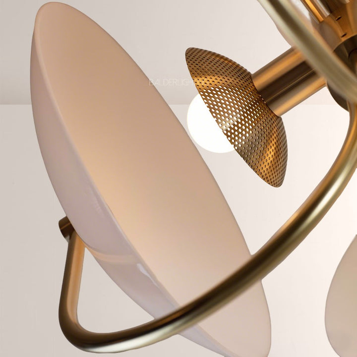 Antonia Slumped Glass Chandelier