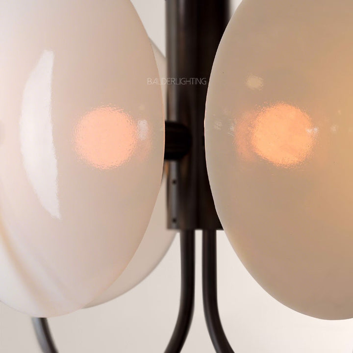 Antonia Slumped Glass Chandelier