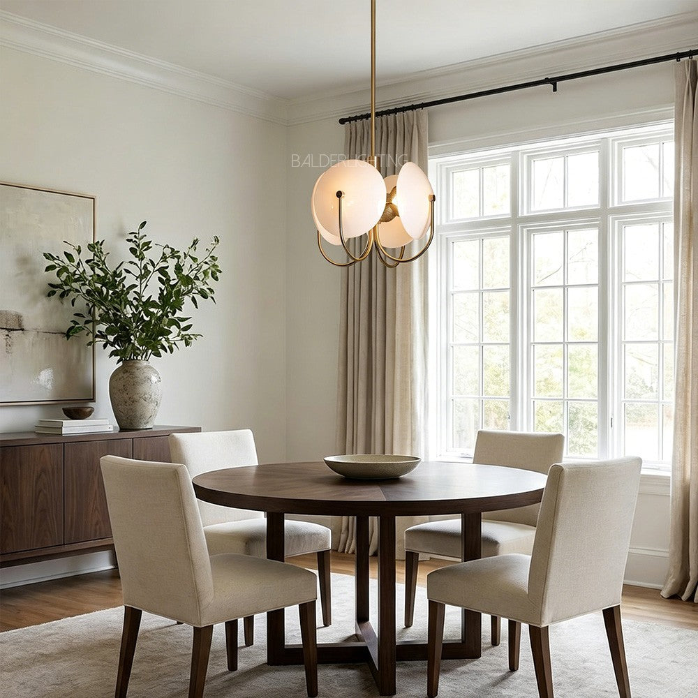 Antonia Slumped Glass Chandelier