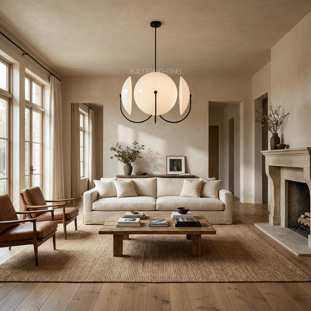 Antonia Slumped Glass Chandelier