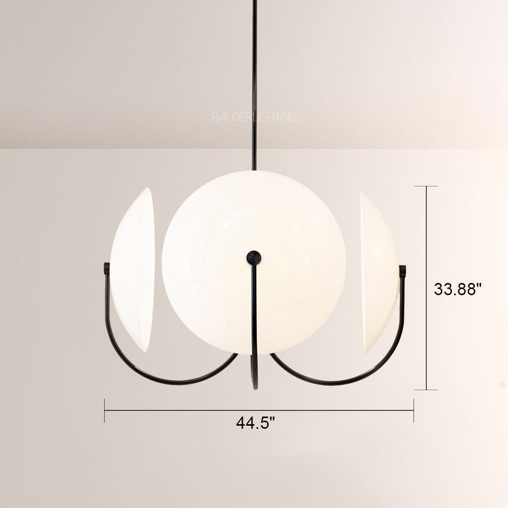 Antonia Slumped Glass Chandelier