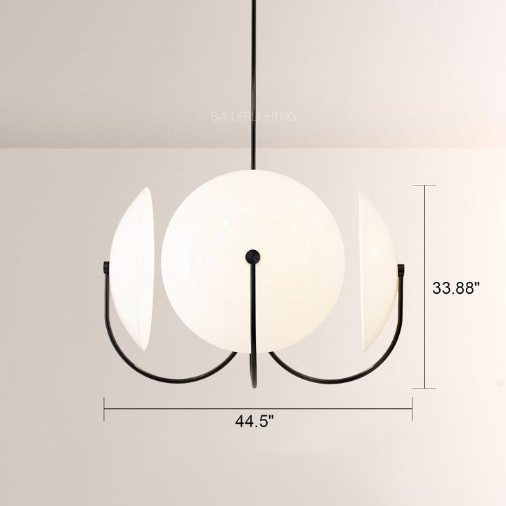 Antonia Slumped Glass Chandelier